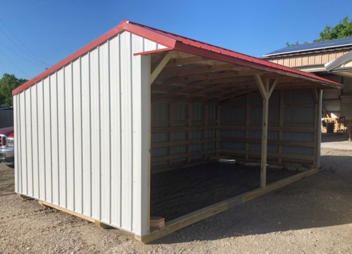 12x24 Run-in Shed | Horse Barn | Financing Available