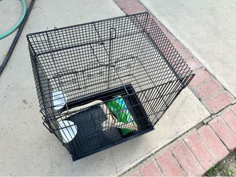 Bird Cage Black , 12”by 16”by 22” tall , Great Shape !