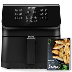 COSORI Pro II Air Fryer Oven Combo, 5.8QT Large Airfryer that Toast, Bake, 12-IN-1 Customizable Functions, Cookbook and Online Recipes, Nonstick & Det