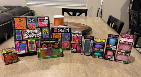 Nee Doh Squish Toy Bundle – 10+ Pieces