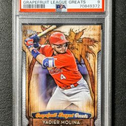 2019 Topps Yadier Molina Mint 9 Graded Card - Grapefruit League Greats