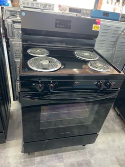 Frigidaire Black Electric Coil Range