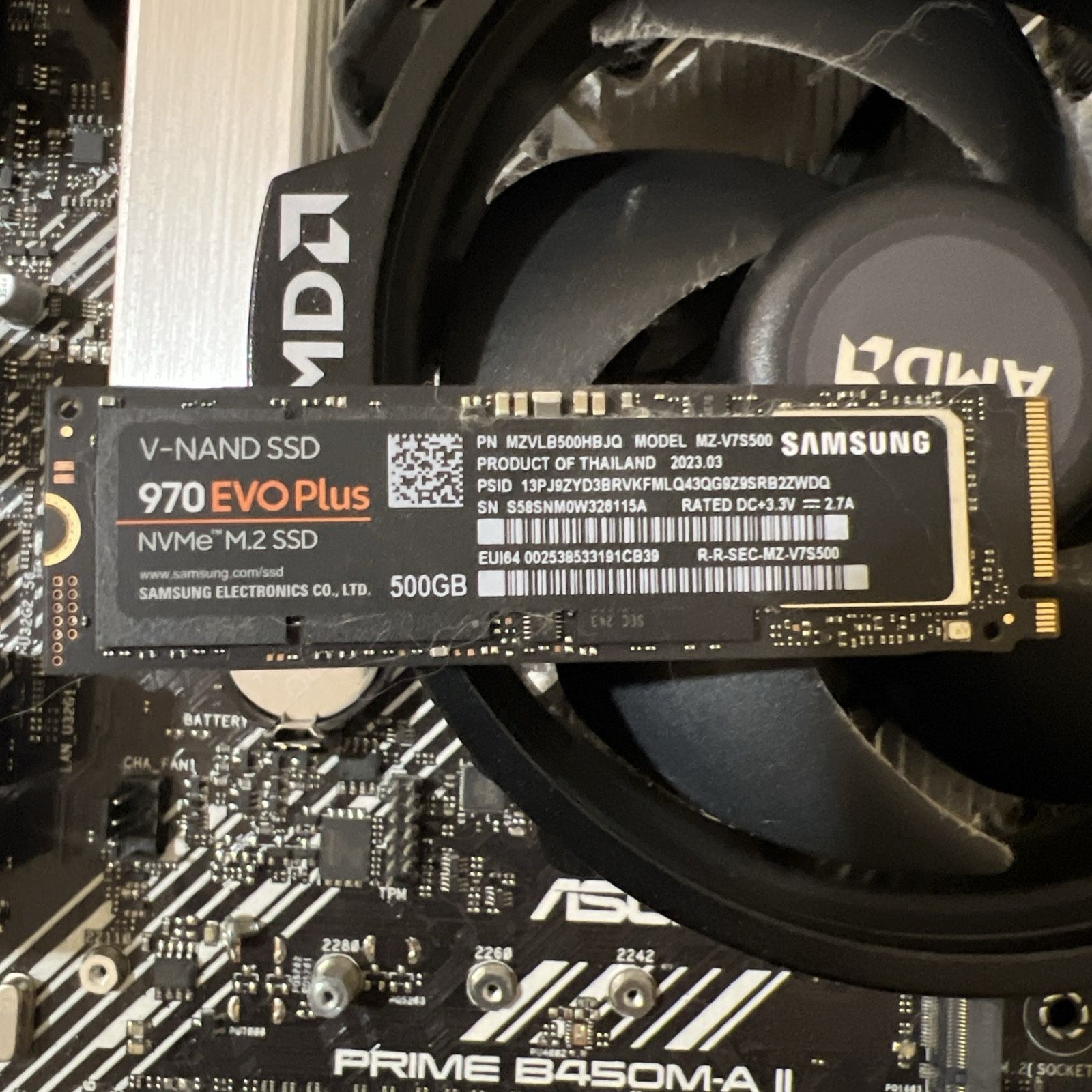 Samsung 970 EVO Plus 500GB NVMe SSD