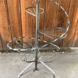 Mid Century Modern Plant Stand Garden Metal Wrought Iron 