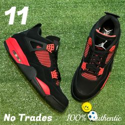 Size 11 Air Jordan 4 Retro “Red Thunder” 🕷️