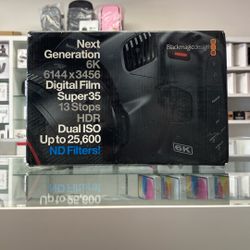 Blackmagic Pocket Cinema 6K G2 Limited Time Sale 6/28