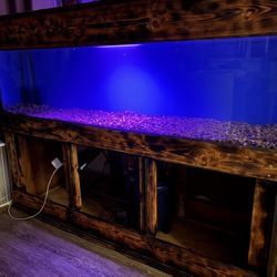 150 Gallon Aquarium, with Custom Built Stand And 5gallon Fluval canister Filtration System