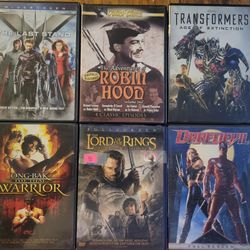 6 Action  Movies On DVD