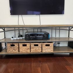 Wood & Metal TV Stand 