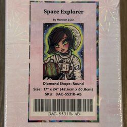 Diamond Art Club DAC Space Explorer By Hannah Lynn Diamond Painting NEW RETIRED