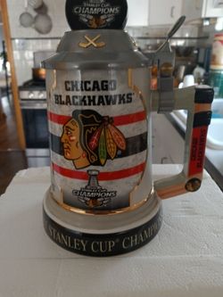 Chicago Blackhawks beer stein