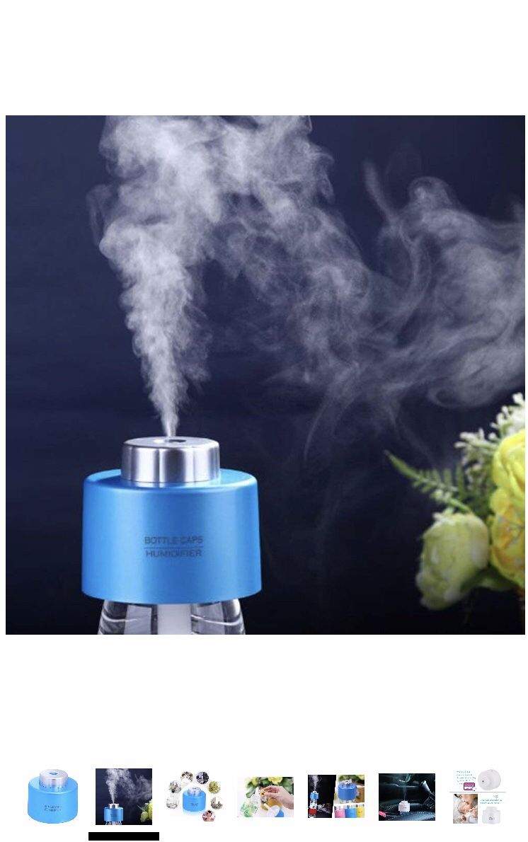 Brand NEW Mini Portable Bottle Cap Air Humidifier with USB Cable for Office Travel Home Room Bedroom Desk Car Vehicle,