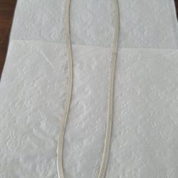 Beautiful 925  Italy Silver Herringbone Necklace