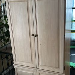 Computer Desk (wooden Armoire Computer Desk)