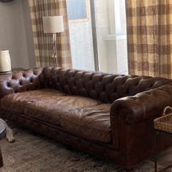 Restoration Hardware Leather Couch 2000.