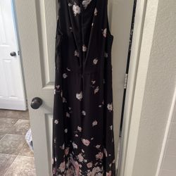 Brand New Never Worn Formal Dress With Flowers