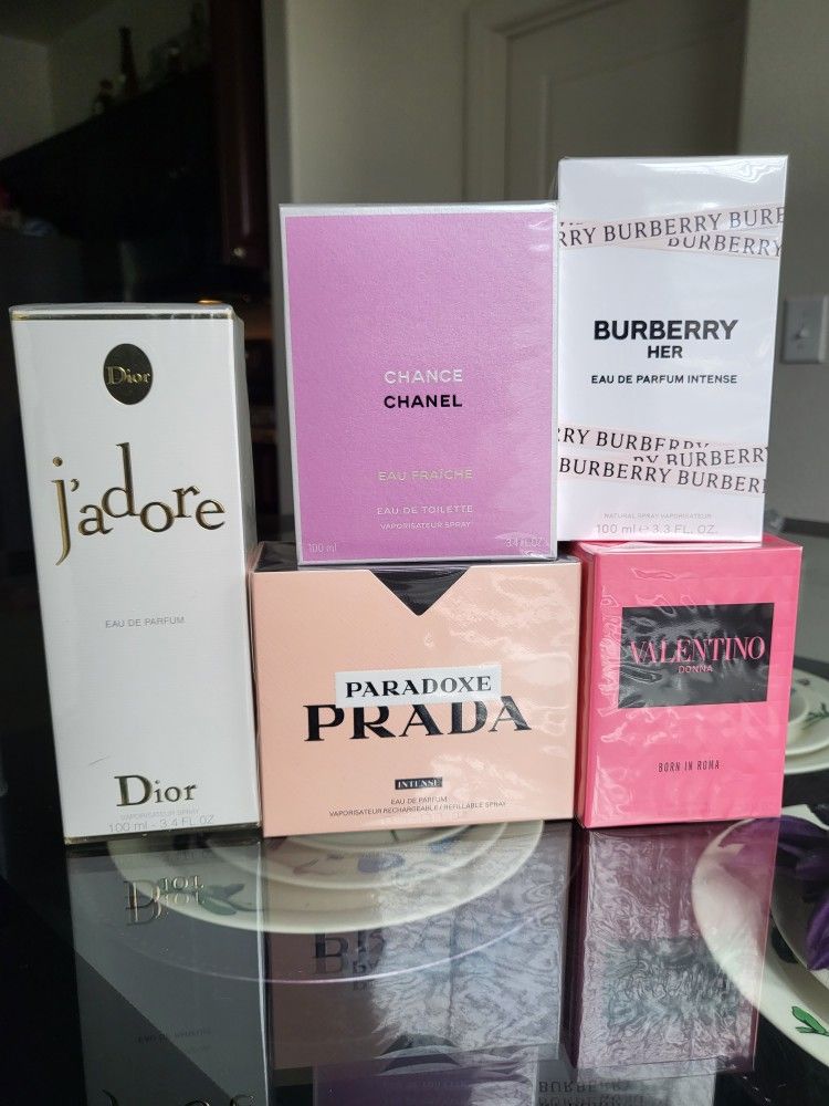 Women's Perfume Dior, Chanel, Prada, Burberry, Valentino