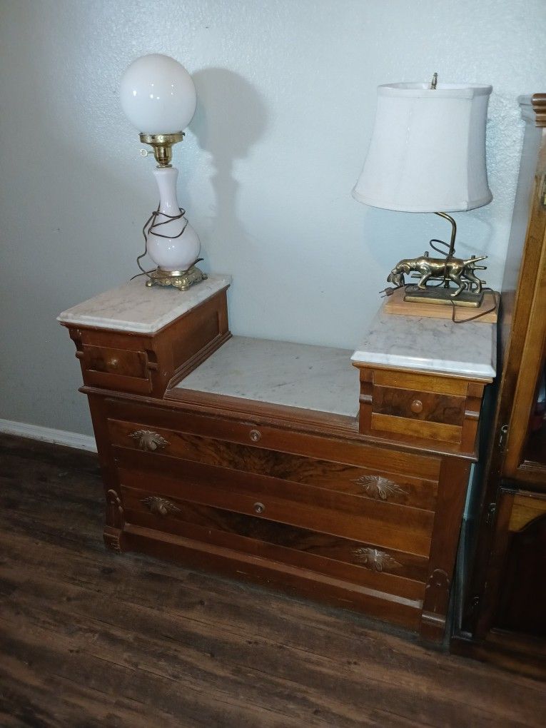 Antique Drop Center Dresser