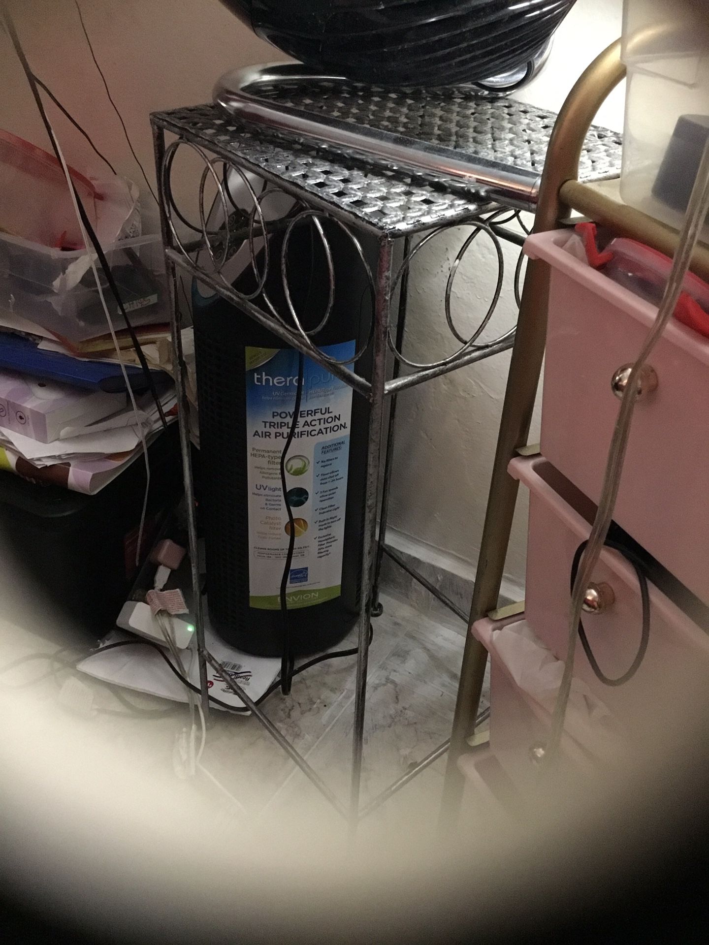 Grey Color Table Metal