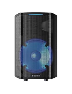 ION Audio - Trouper 300 - Battery-Powered Portable Speaker System with Multi-Channel Mixer and Lights - Black