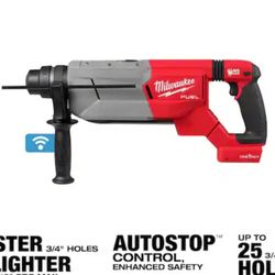 Milwaukee
M18 FUEL ONE-KEY 18V Lithium-Ion Brushless Cordless 1-1/4 in.
SDS-Plus D-Handle Rotary Hammer (Tool-Only)