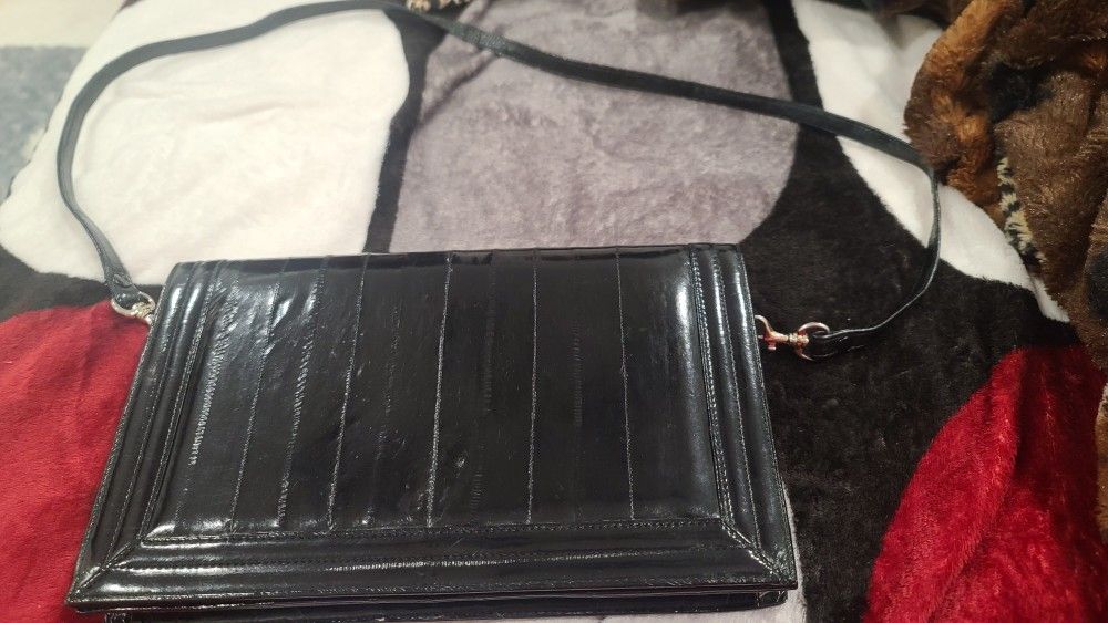 Genuine EEL Skin Crossbody Bag