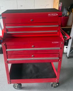 Snap on blue point rolling toolbox set