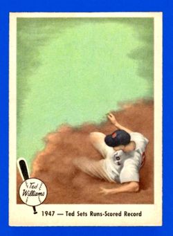 1959 Fleer Ted Williams Runs Scored Record #34 NR-MINT