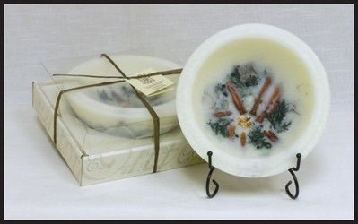 New Habersham Candle Co Wax Pottery Vessel Rich Scented Bowl No Burning Dried Floral