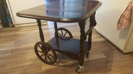 Antique serving cart