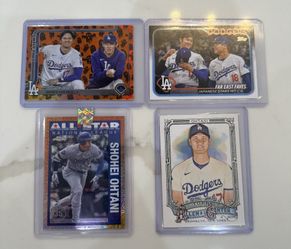 Shohei Ohtani Dodgers Insert Card Lot (4) RC Yamamoto & Sasaki Orange Inserts NM