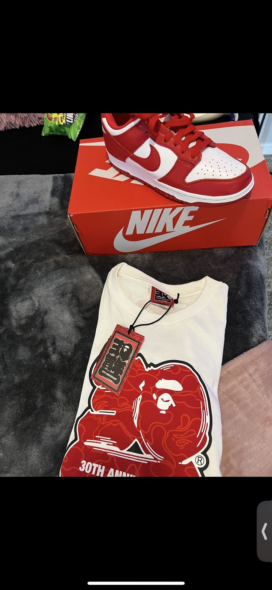 White and red BAPE 30th Anniversary tee #BAPE