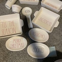 Rae Dunn Collection Christmas Baking Bowls 
