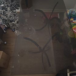 Glass dining room table