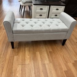 47” L Grey Ottoman 