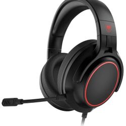 Stereo Gaming Headset for PS4, Xbox One, PS5 Controller, PC, Over Ear Headphones with Microphone, Noise Cancelling Mic, Bass Surround, Soft Memory Ear