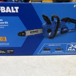 Kobalt 1447232 24V MAX Cordless 12" Chainsaw Kit With 4.0Ah Battery & Charger