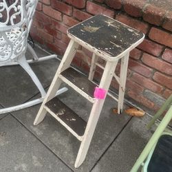 Vintage Wood Stepstool 