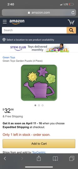 Green toys garden puzzle (4 piece)
