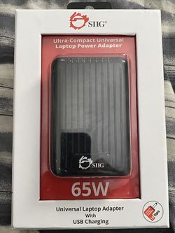 Universal Laptop Adapter With USB Charging