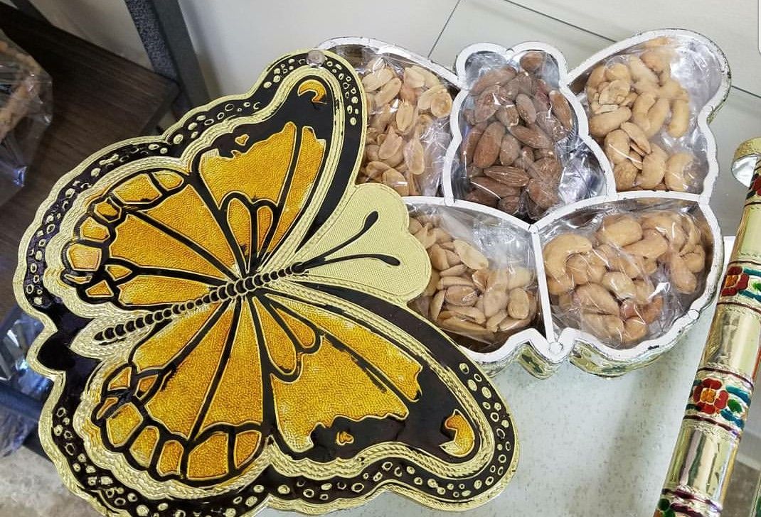 Indian tray(box) for dates, chocolates, cookies, candies, seeds, nuts, jewelry and more