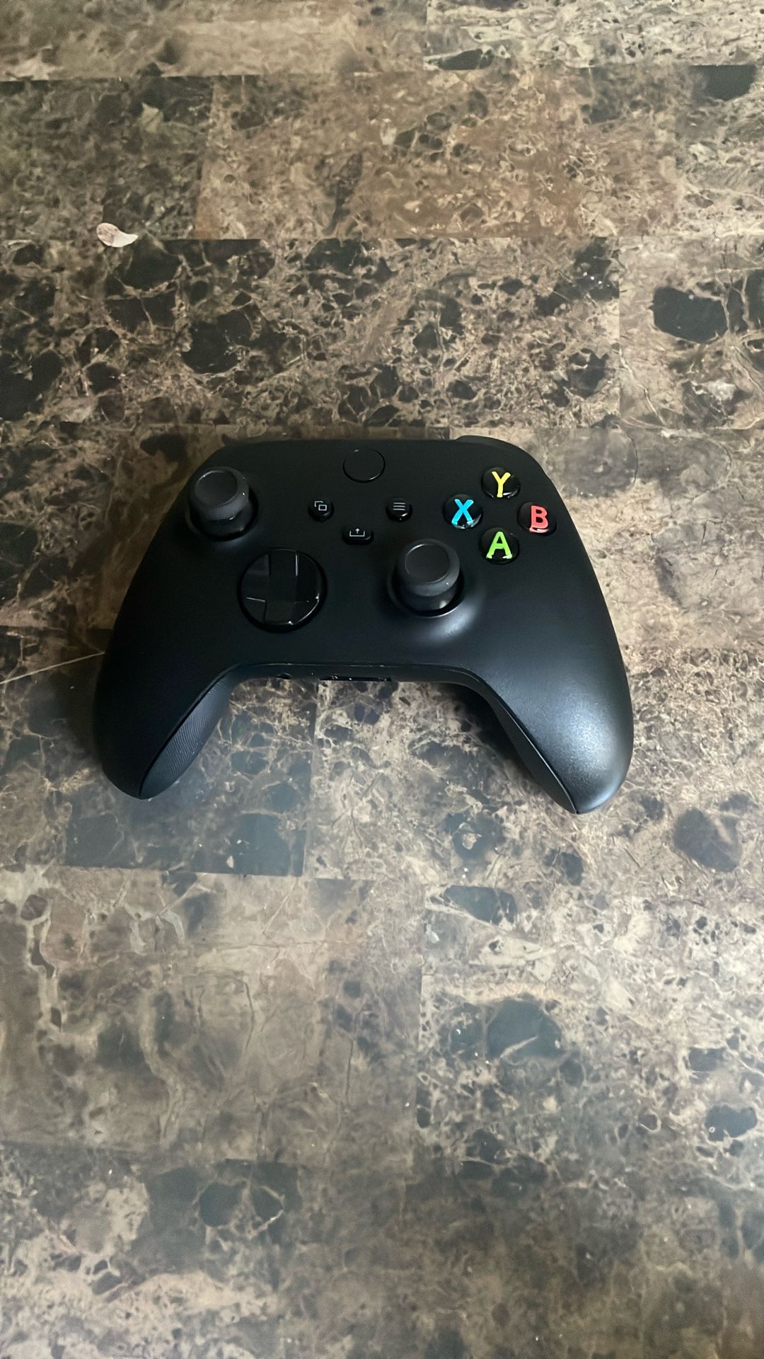 black xbox series X controller