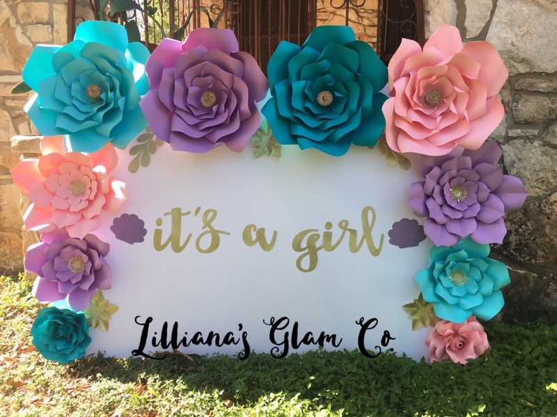 Paper flower backdrops/party decor/party Decorations