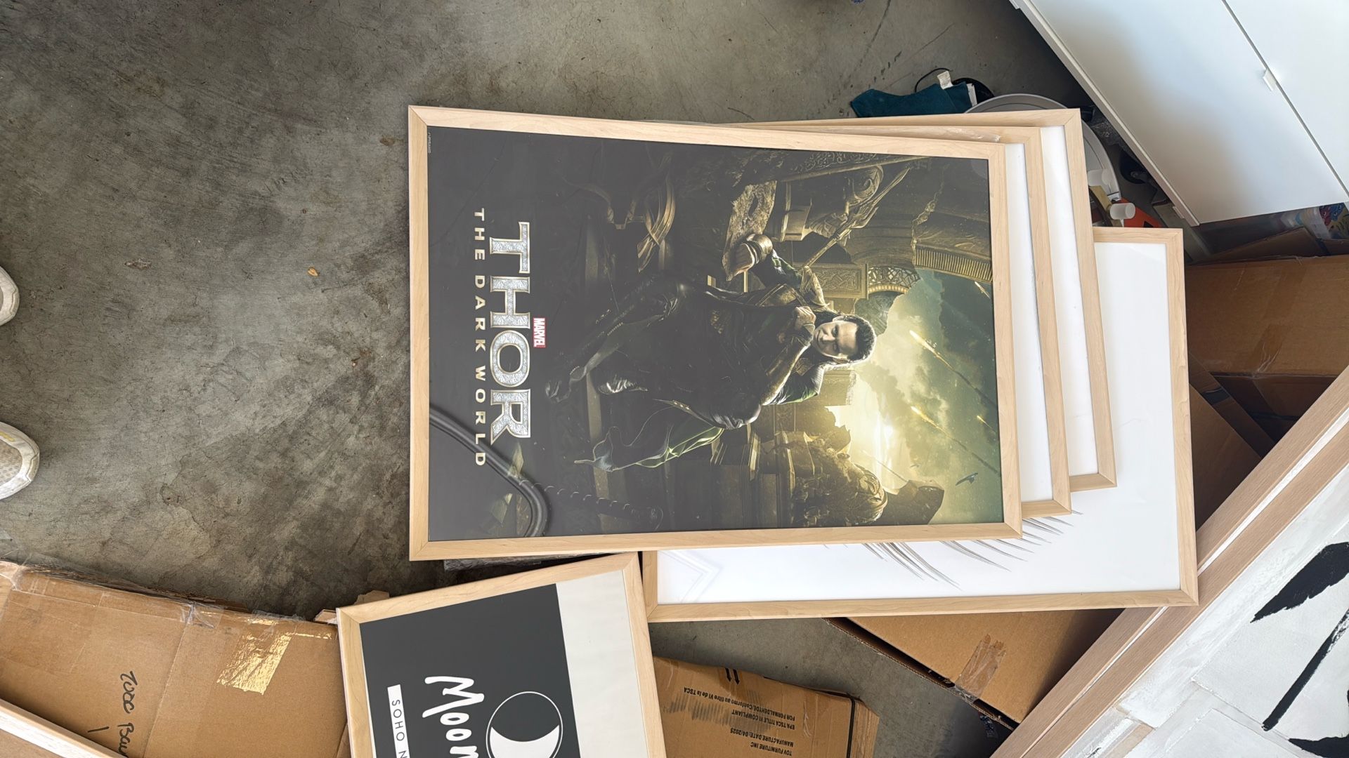 5 Large Wood Frames, 1 Small