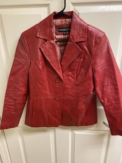 Woman leather jacket, Size 6