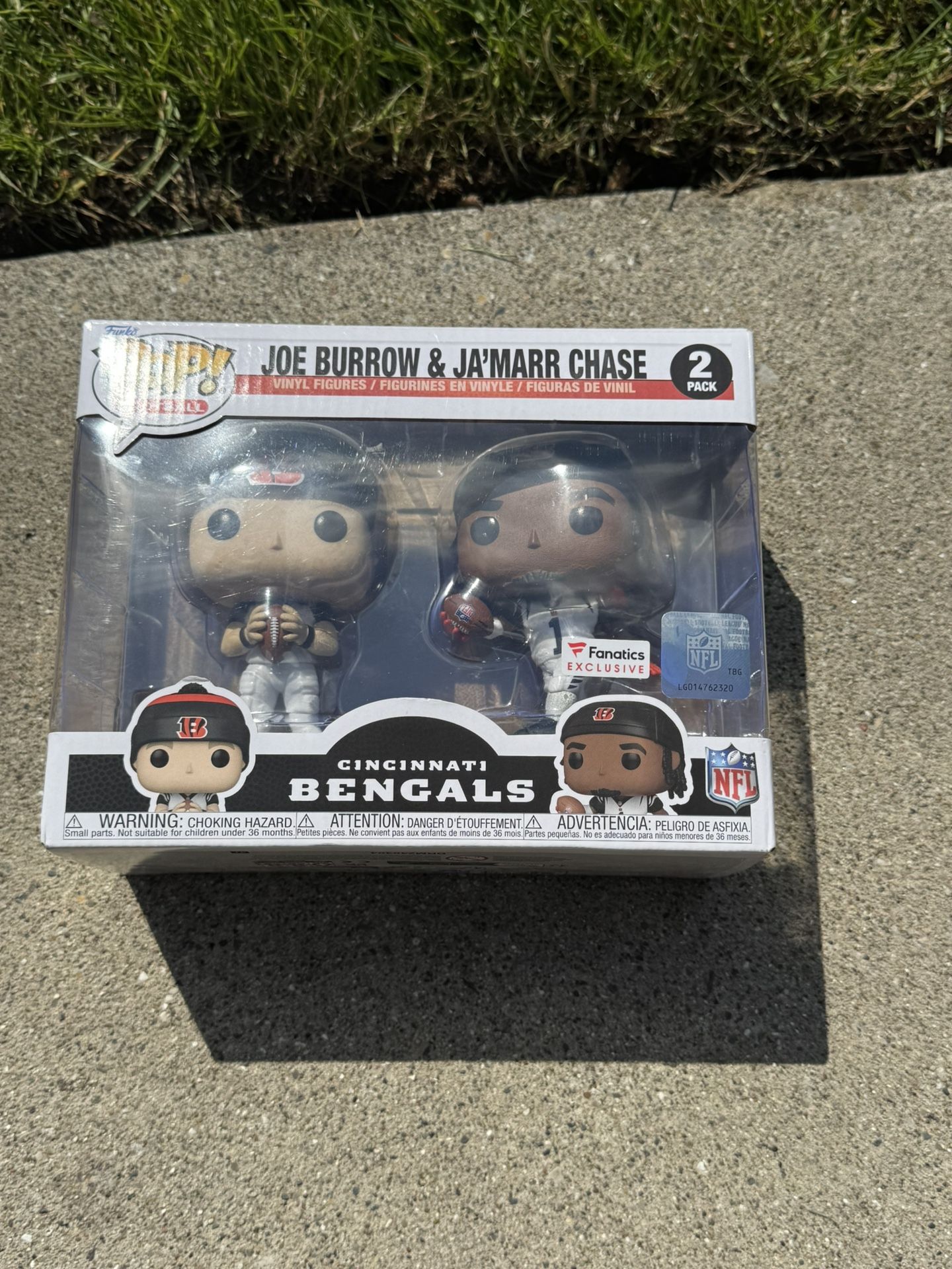 NEW Funko Pops – Joe Burrow & Ja’Marr Chase (NFL Bengals) – Unopened!