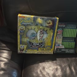 SpongeBob Basketball Set , rocket Sicken Robots And Super Darts