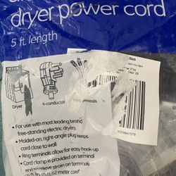 GE Universal 4 Wire Dryer Power Cord