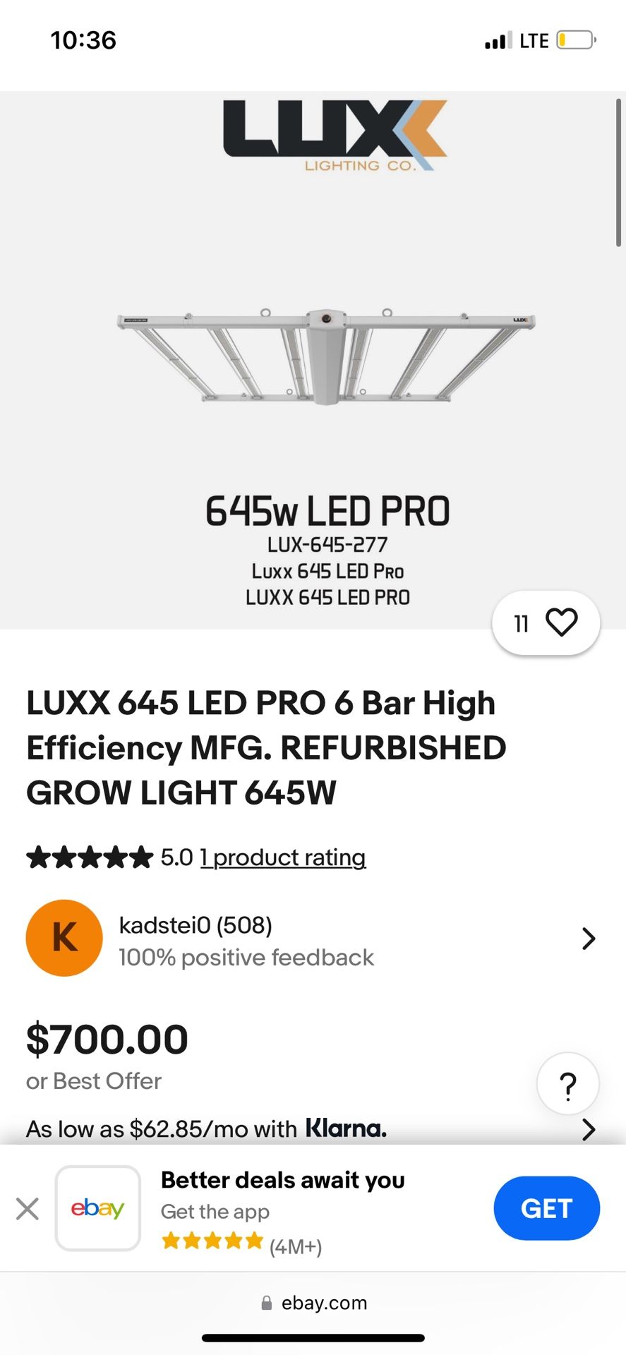Luxx Lights 645 LED PRO 6 Bar
