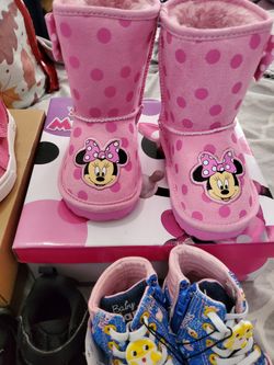 Mini Mouse Boots Pink